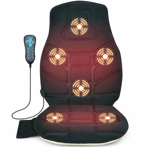 Seat Cushion Massager with Heat and 6 Vibration Motors for Home | Default Title | ZEBRA MASSAGE CHAIRS