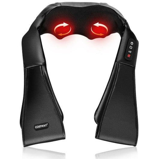 Shiatsu Neck Massager with Heat and Deep Tissue 3D-Kneading-Black | Black | ZEBRA MASSAGE CHAIRS