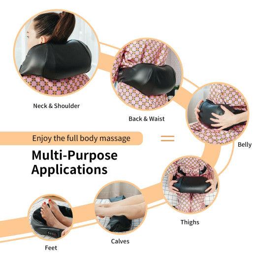 Shiatsu Neck Massager with Heat and Deep Tissue 3D-Kneading-Black