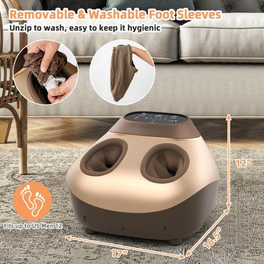 Shiatsu Foot Massage Machine with Air Compression-Golden