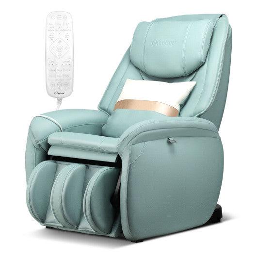 Full Body Zero Gravity Massage Chair with Pillow-Green