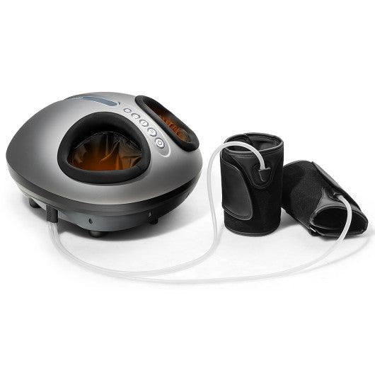 Foot Massager Machine with Heat and Calf Air Bag-Black | Black | ZEBRA MASSAGE CHAIRS