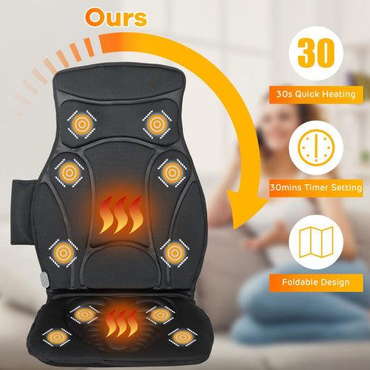 Foldable Full Body Massage Mat with 10 Vibration Motors