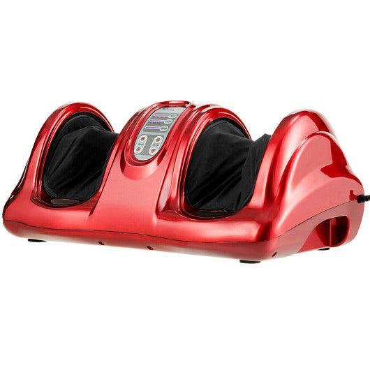 Therapeutic Shiatsu Foot Massager with High Intensity Rollers-Wine