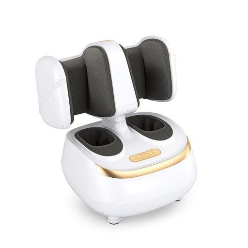 2-in-1 Foot and Calf Massager with Heat Function-White | White | ZEBRA MASSAGE CHAIRS