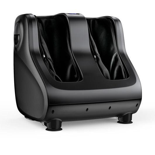 Shiatsu Foot and Calf Massager with Compression Kneading Heating and Vibrating -Black | Black | ZEBRA MASSAGE CHAIRS