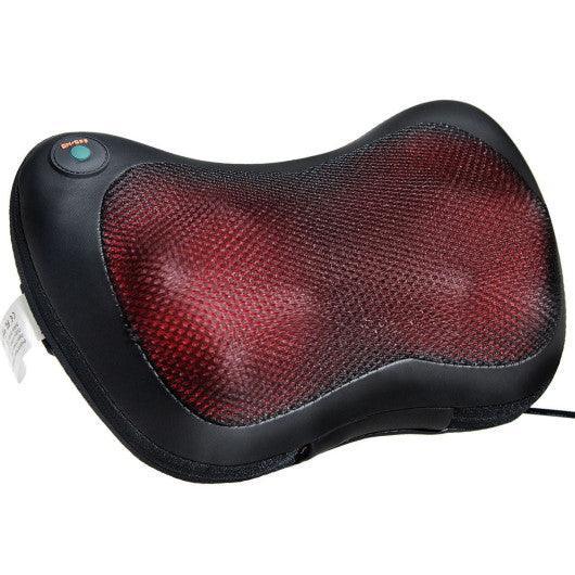 Shiatsu Pillow Massager with Heat Deep Kneading for Shoulder Neck and Back | Default Title | ZEBRA MASSAGE CHAIRS